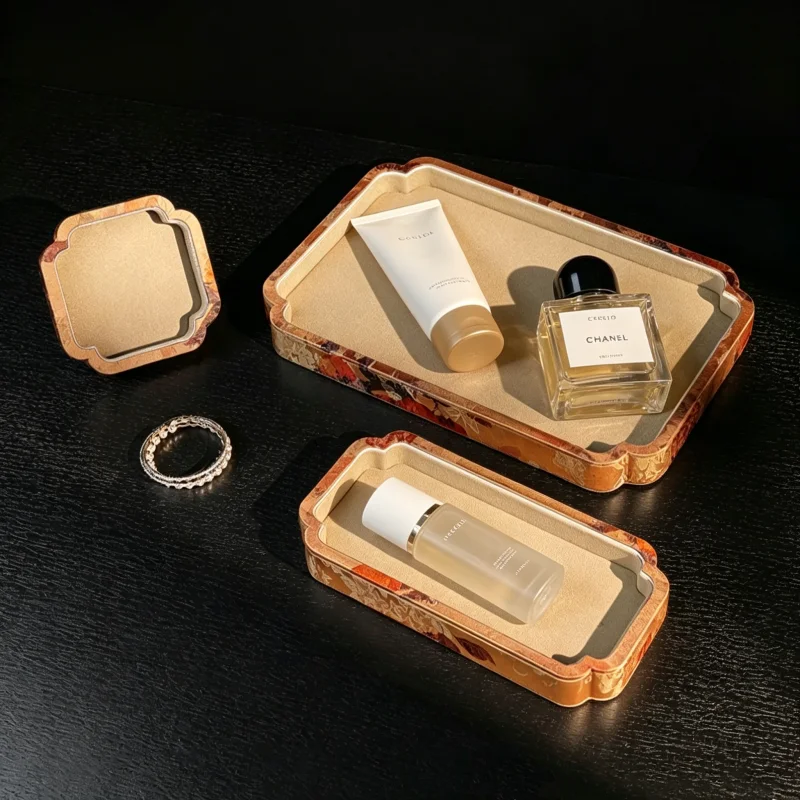 

Retro Chinese Style Tray for Jewelry, Pendant Bangle & Hand String Holder, Photography Prop & Storage Plate for Boutique