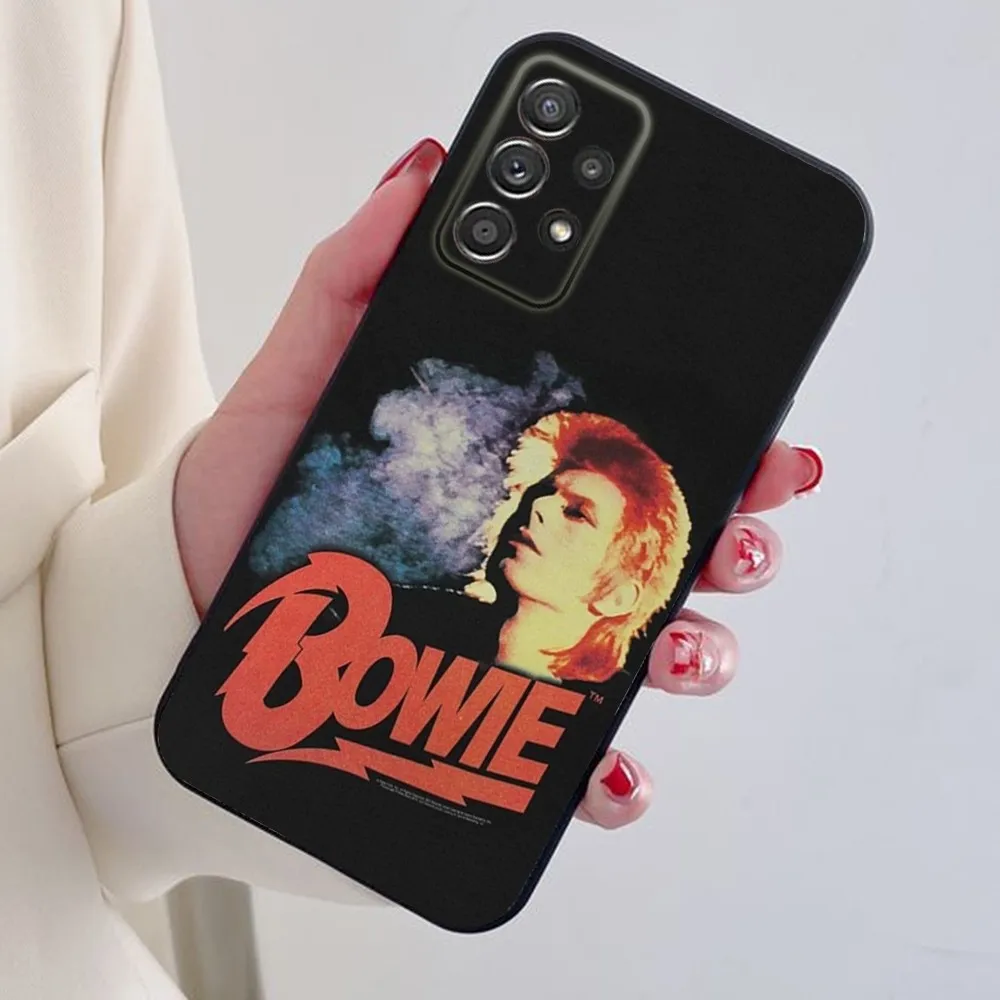 D-David Singer Bowies  Phone Case For Samsung S24,S21,S22,S23,S30,Ultra,S20,Plus,Note,10,9,5G Black soft silicone case