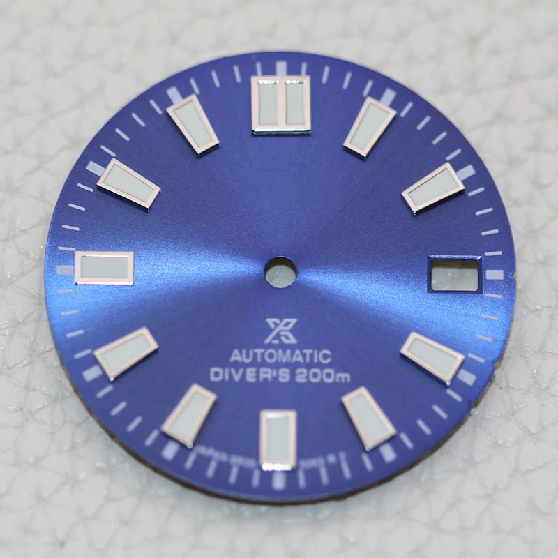 

28.5mm Cadran Sunburst Grey 62mas Dial NH35 S Logo for NH35 36 SKX007 Diver Watch Face Repair Parts