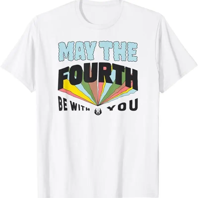Разноцветная футболка May the Fourth Be With You для мальчиков