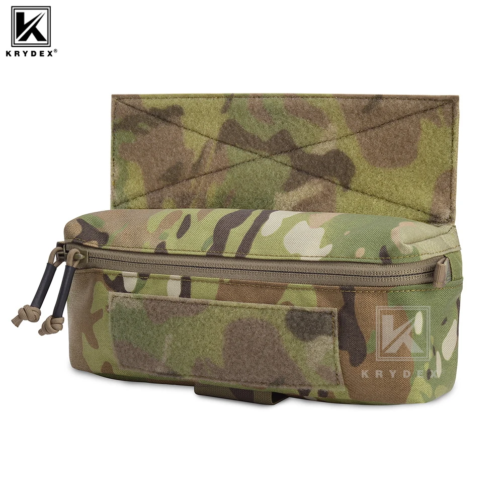 KRYDEX Tactical Mini Dangler Drop Dump Pouch Abdominal Carrying General Purpos Fanny Kit Pack Storage Tool Bag for Plate Carrier