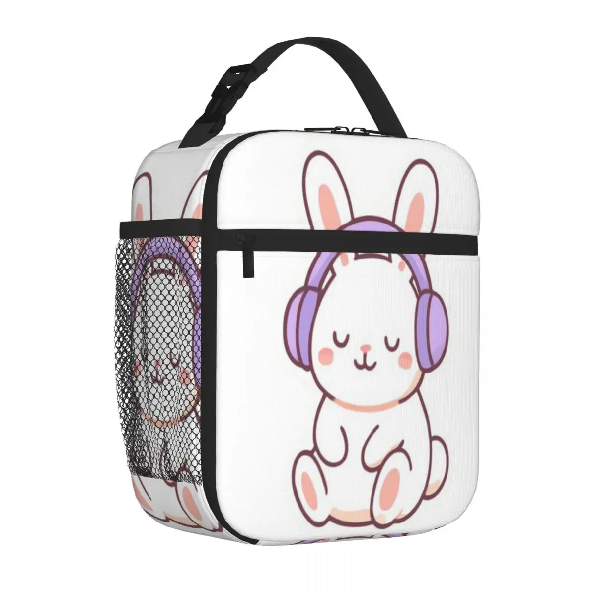 Bestselling Chill Bunny With Headphones - Cute Music Sticker Cute Thermal Lunch Bag Cruise Travel Thermal Food Carrier