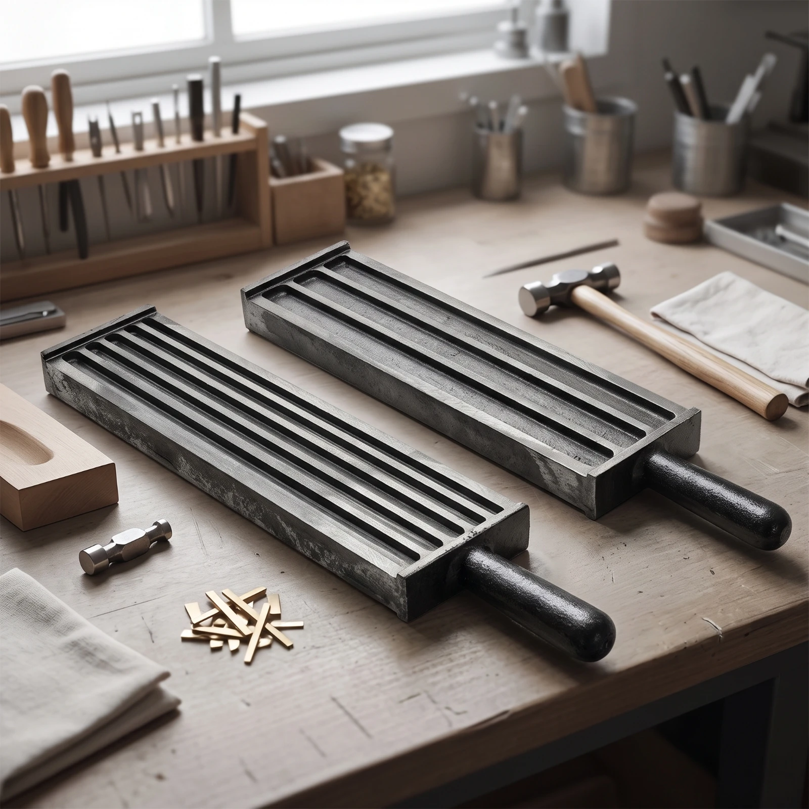 Eisengussform mit Holzgriff, r – Jewelry Making Mold Bewertung und Preis