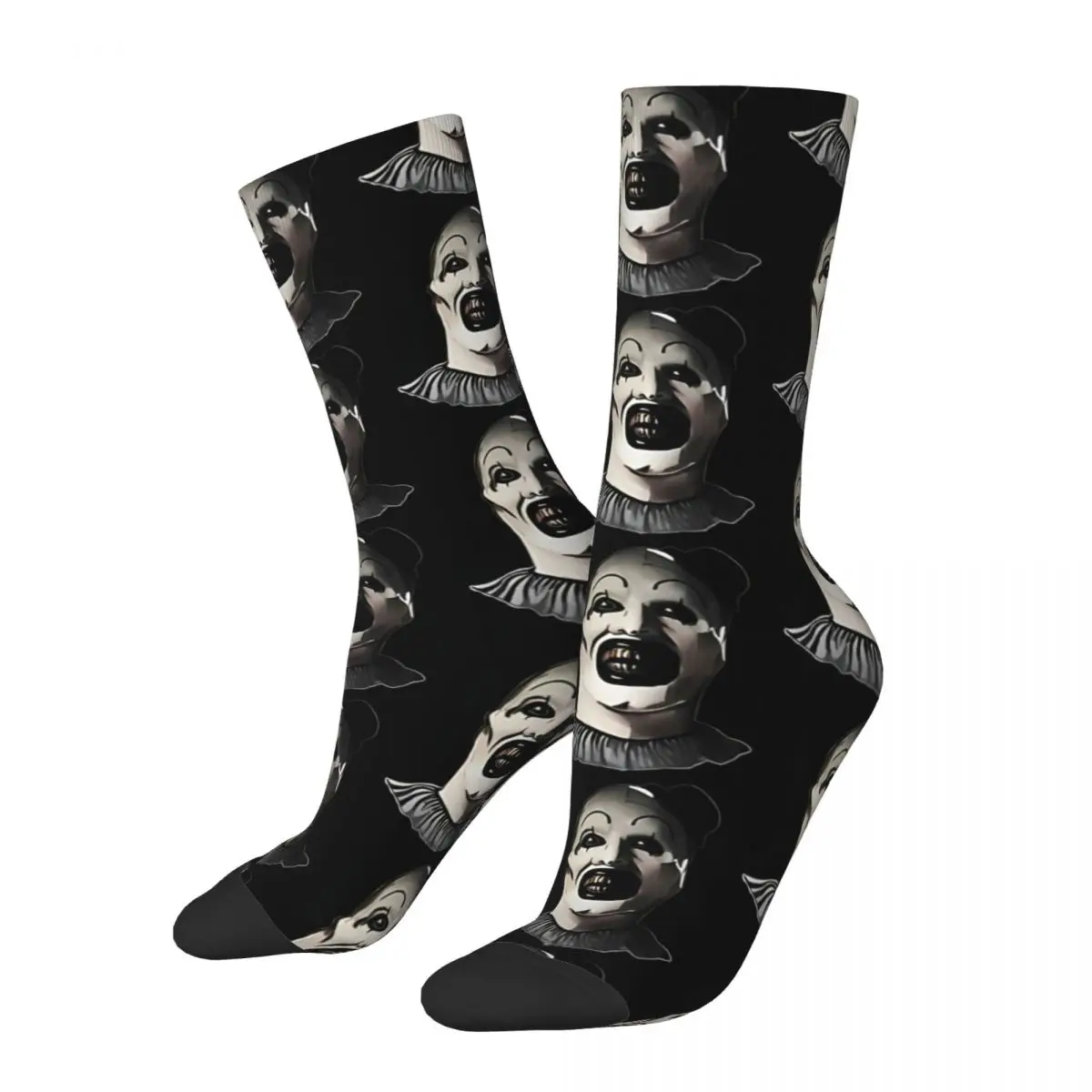 

Funny Men's Socks Casual Vintage Terrifier Horror Films Hip Hop Casual Crew Sock Gift Pattern Printed