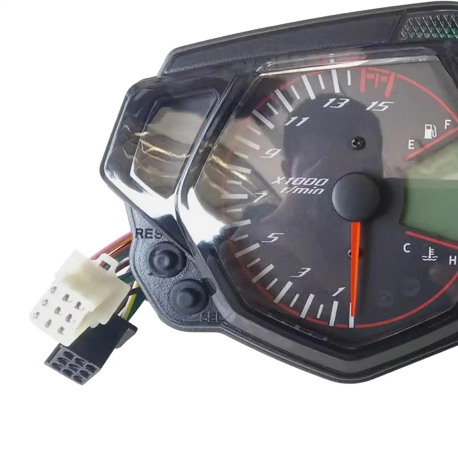 

Motorcycle Digital Gauge LCD Multifunction Speedometer Odometer Tachometer Display for Yamaha YBR 125
