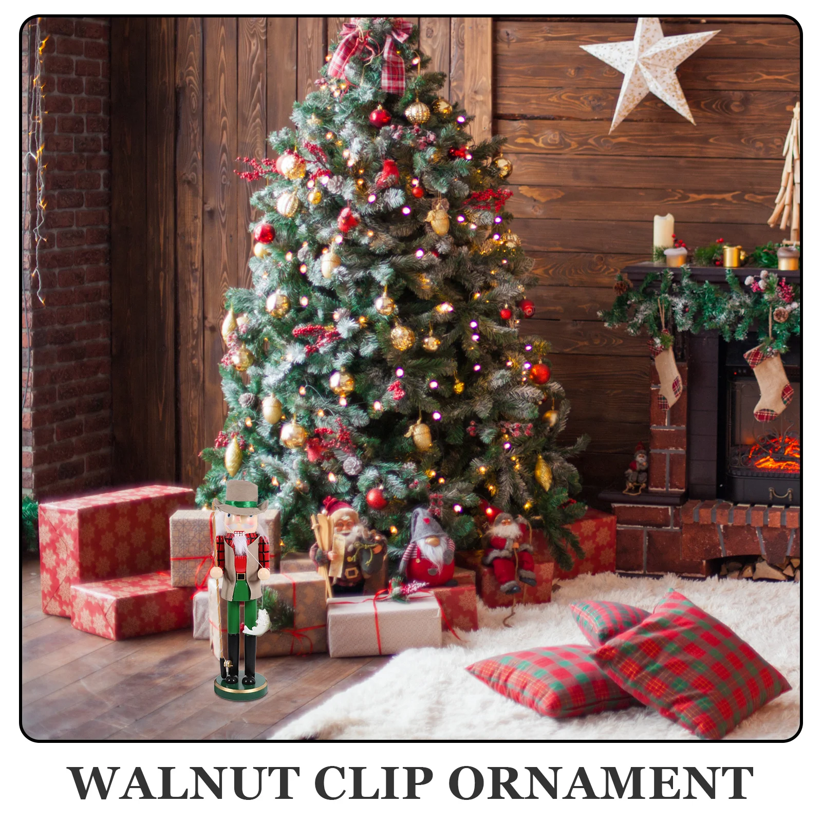 

Handcrafted Wooden Nutcracker for Christmas Decoration Festive Home Accents Mantel Shelf Table Display Holiday Gift Idea