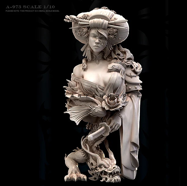 

1/10 Resin model bust kit Self assembling and coloring A-973