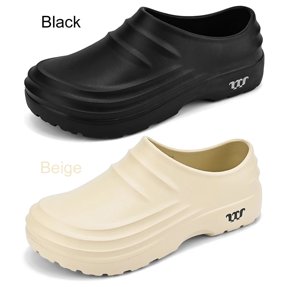Chef Shoes Wide Work Shoes Slip Resistant Thickened Work Loafers Waterproof Warm Lined Nurse Shoes Lightweight for Men Women