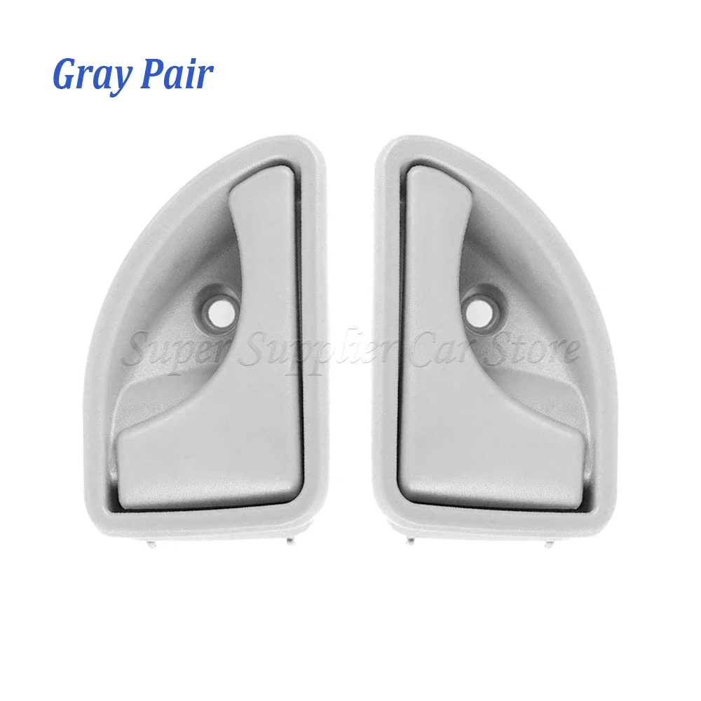 Nouveau pour Renault 1997-2007 Kangoo & 1997-2003 Twingo 8200247802 82002478 une paire poignée de porte intérieure de voiture bouton avant gauche droit