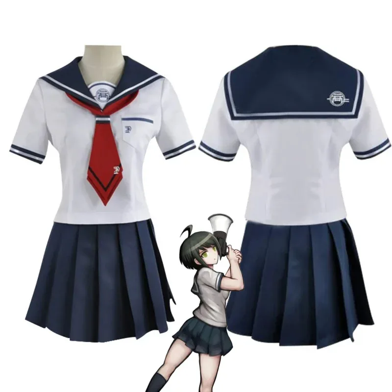 Juego Naegi Komaru disfraz de Cosplay japonés JK uniforme escolar falda camisa de manga corta mujer adulta Kawaii Campus S8;c'4,t;6.j'2;