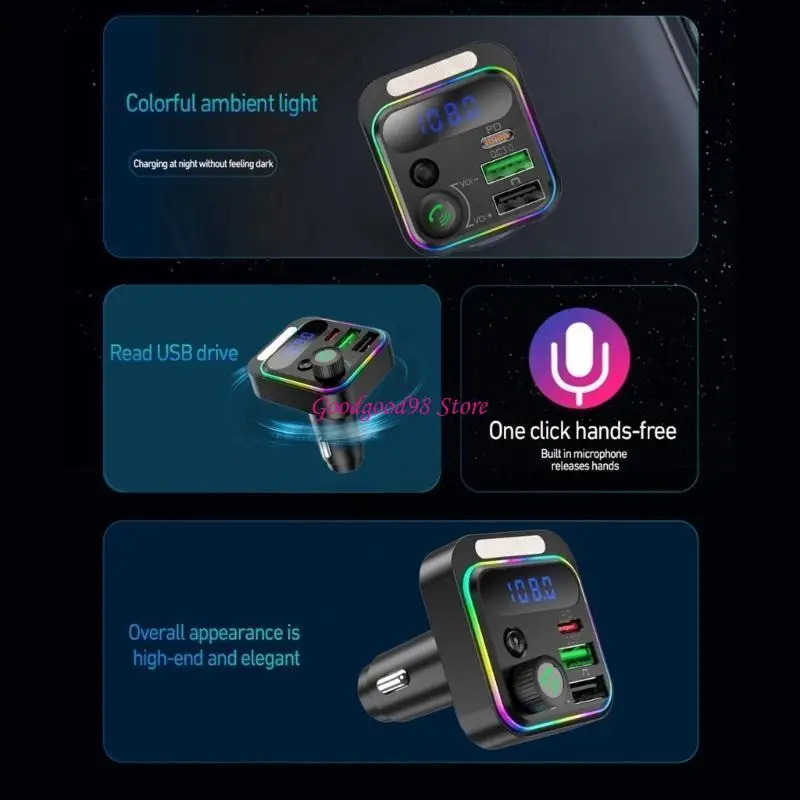 Compactly Bluetooth-compatible Car Device USB Music Playback Fast Car