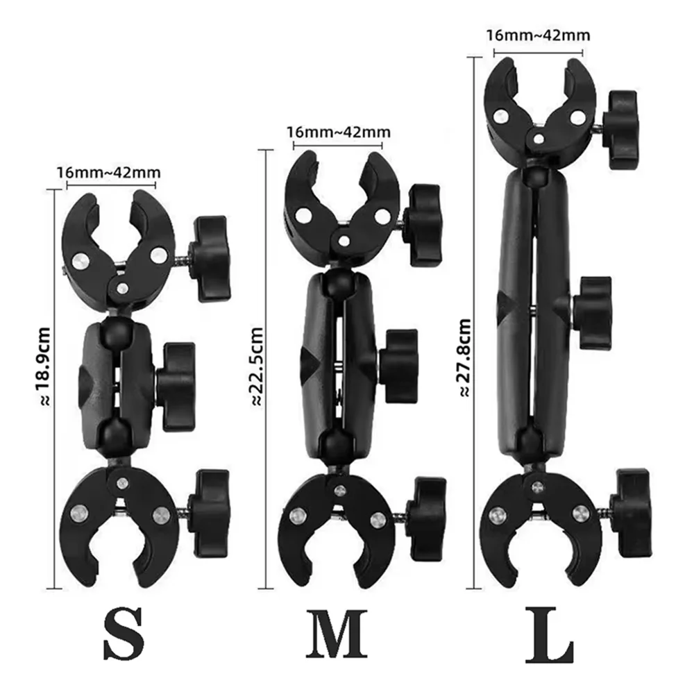 Двойной зажим для камеры, зажим-краб для мотоцикла GoPro, велосипедный зажим на руль, кронштейн для Insta360 One X2 X3, аксессуар для спортивной камеры