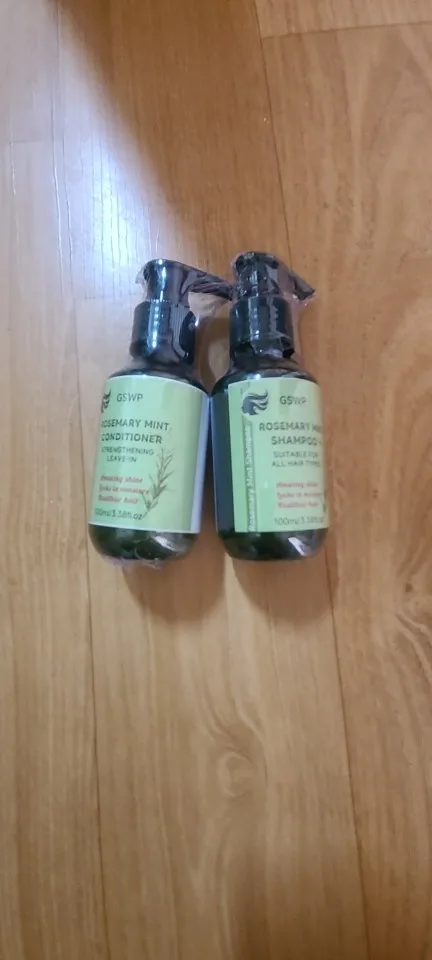 GSWP Rosemary Mint Strengthening Shampoo Conditioner Set, Infused with Rosemary and Mint Extracts, Deeply Moisturizes Hair.200g photo review