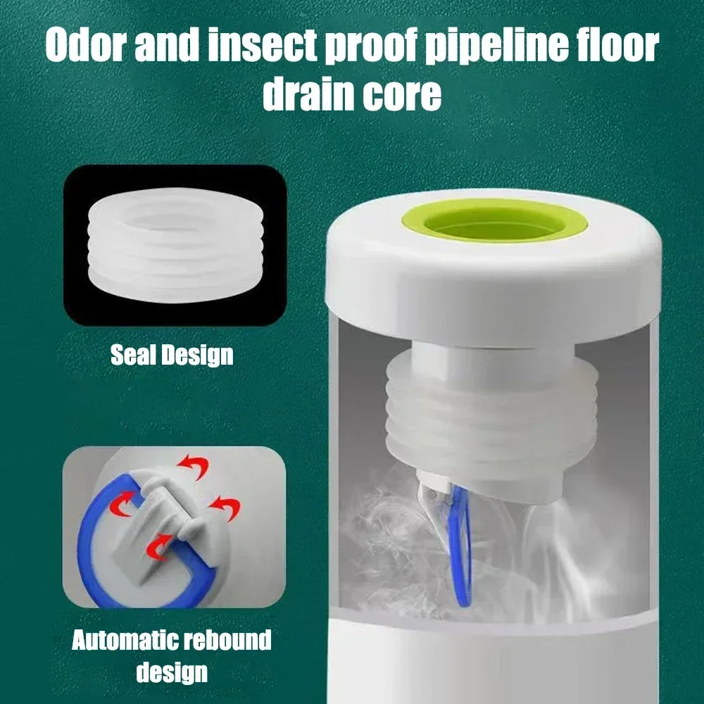Pipe Drain Sealing Plug Deodorant Cover Wash Machine Hose Connector Floor Drain Anti-odor Insect-proof Sewer Seal Accessories