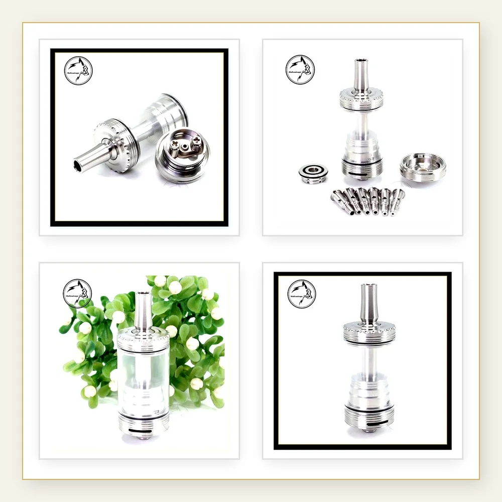 Wolfcoolvape Minister MTL RTA 4.5ml Rebuildable Tank Atomizer with Adjustable Air Pins for Personalized Vaping Experience