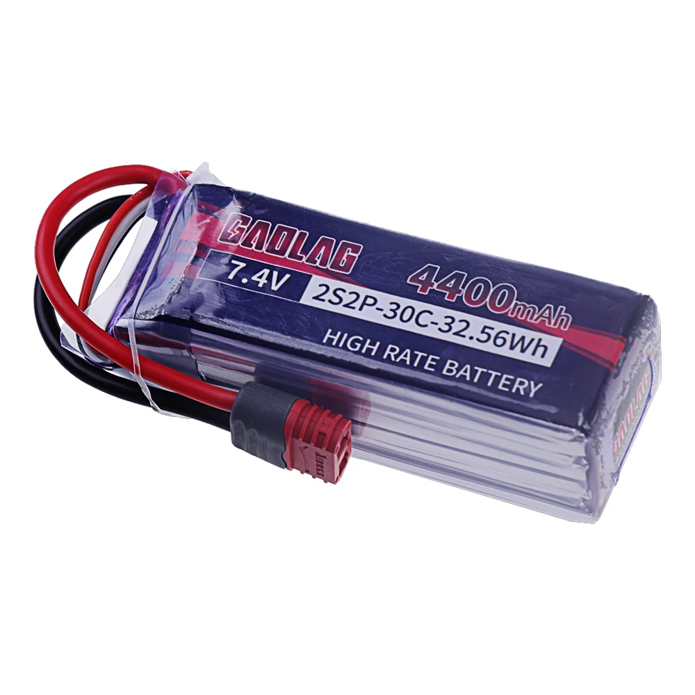 Upgrade 4400mAh 7.4V 2S LiPo Battery For MJX Hyper Go H16P H16E H16GT H16BM H16PL 14301 14302 14209 14210 RC Car With T Plug