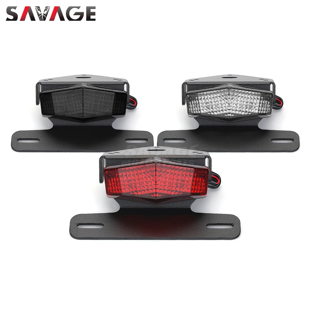 License Plate Holder LED Tail Light For HONDA XR250R XR400R XR400 XR250 Motard Motorcycle Accessories Tail Tidy Fender Bracket