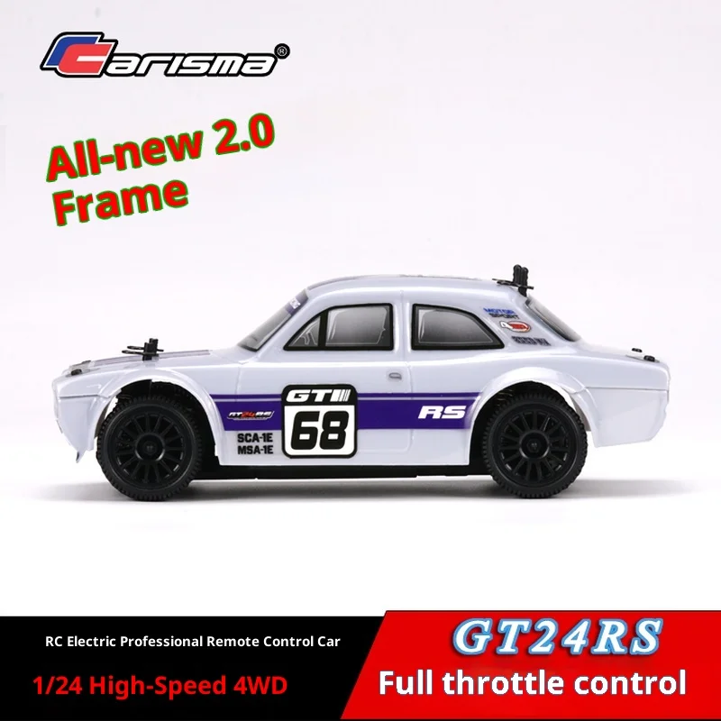 Carisma GT24RS rally auto professionele afstandsbediening auto 1/24 vierwielaandrijving mini muggen auto RC model auto