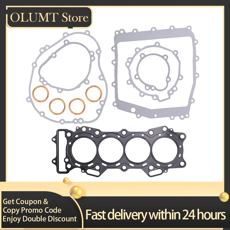 

Road Passion Motorcycle Engine Cylinder Cover Gasket Kit For Kawasaki Ninja ZX6R ZX636 KRT ZX636E ZX636F ABS ZX600P 11054-1643