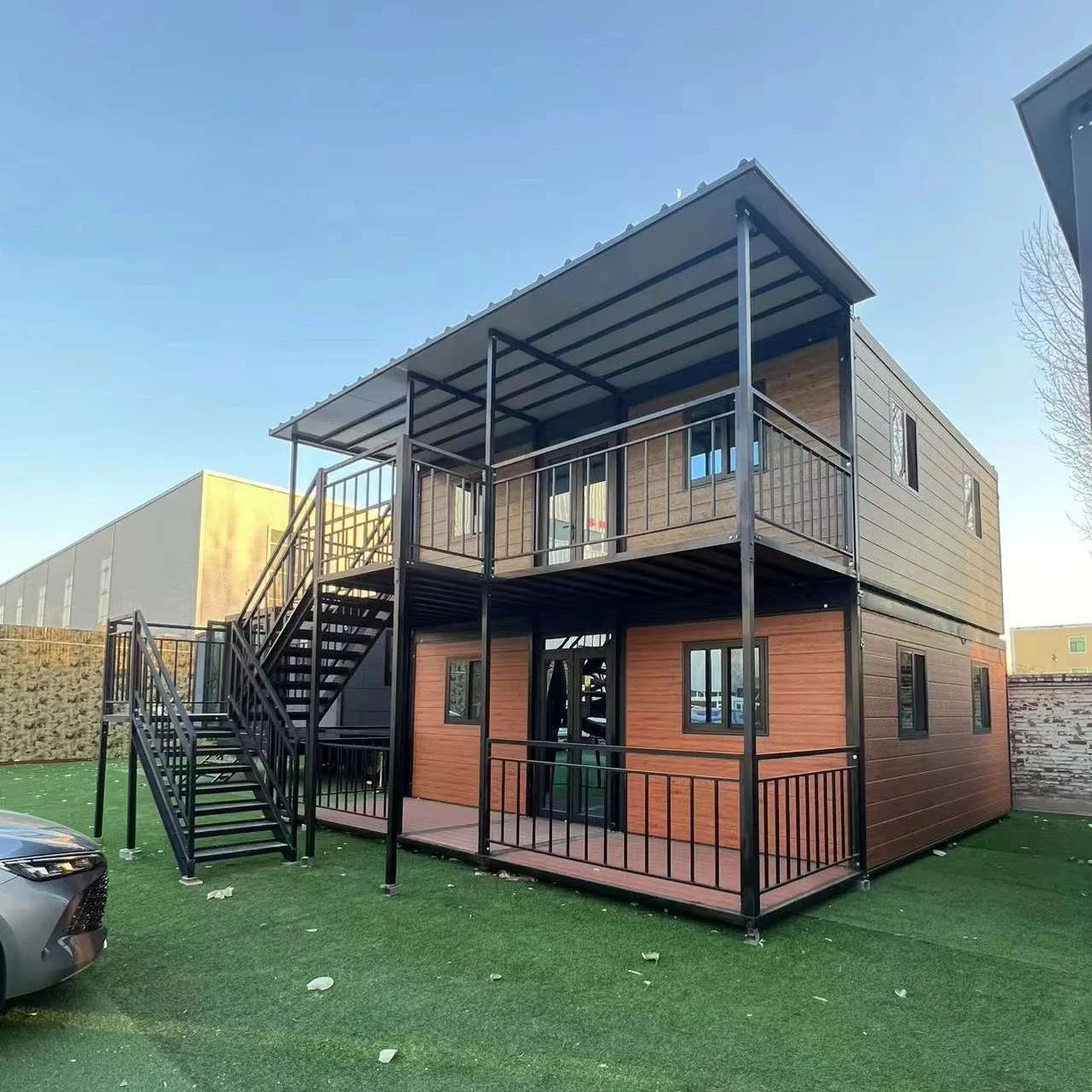 40 Feet Modern Modular Luxury House Container Steel Cabin High Quality Luxury 2 Storey for Shop &Holte& Villas &Office Use