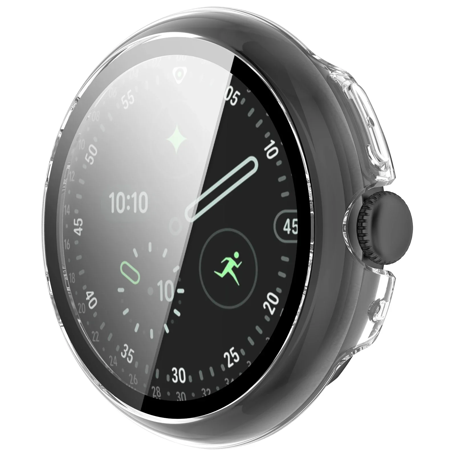 Gehärtetes Glas + Hülle für Google Pixel Watch 5 41mm 45mm, Hart-PC Rundumschutz-Bumper mit Displayschutzfolie für Google Pixel Watch 4 – Detail 20