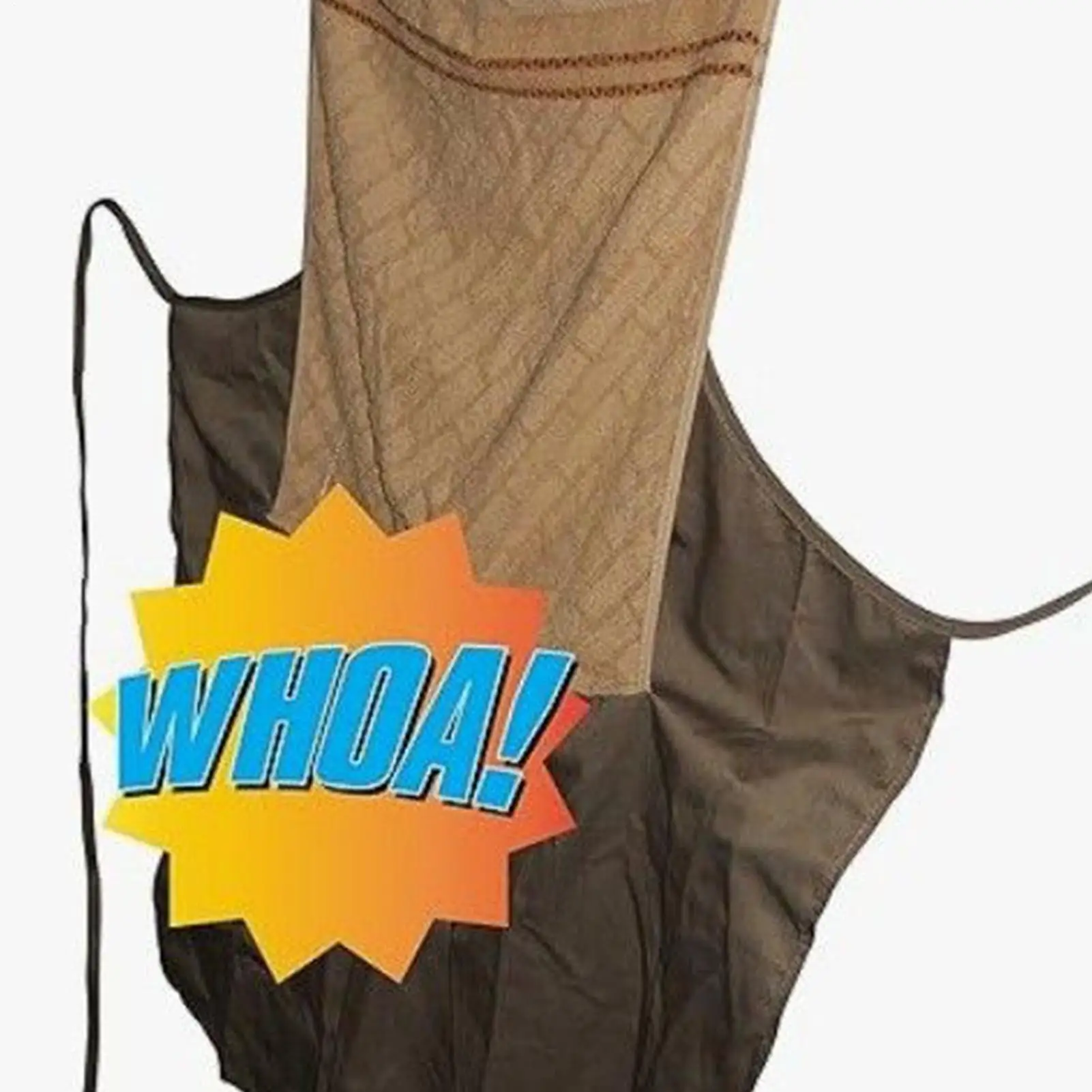 Prank Apron Funny Chef Apron Humorous Washable Novelty Costume with Openable Towel for BBQ Workshop Art Studio Pottery Making
