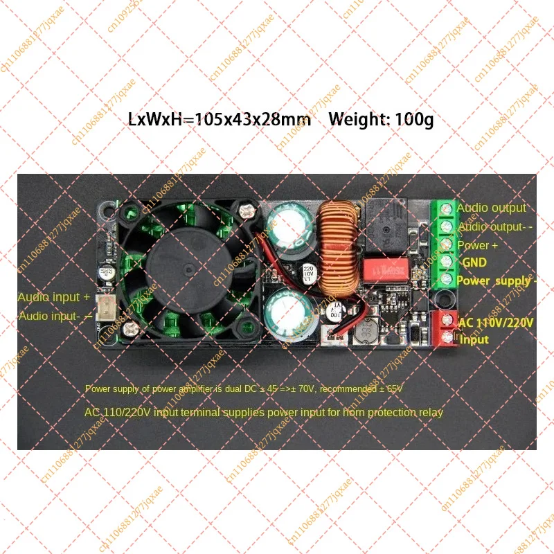 Фото Цифровой усилитель Nvarcher HIFI Mono 500W класса D с защитой динамиков, лучше, чем LM3886 IRS2092S