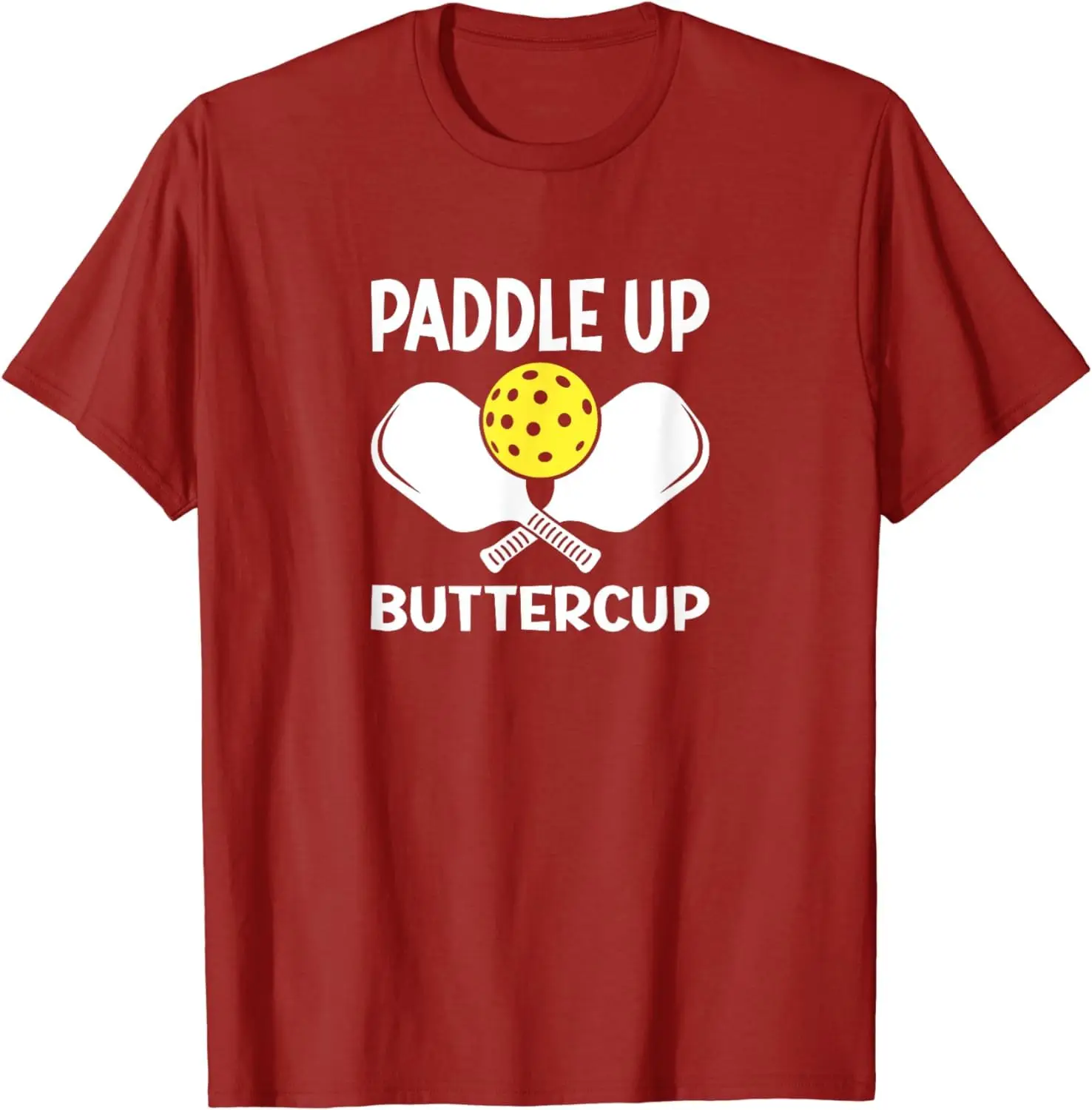 Paddle Up Buttercup Funny Pickleball Humor T-Shirt Anime Graphic T-shirts For Men Clothing Women Tees High Quality 100%Cotton