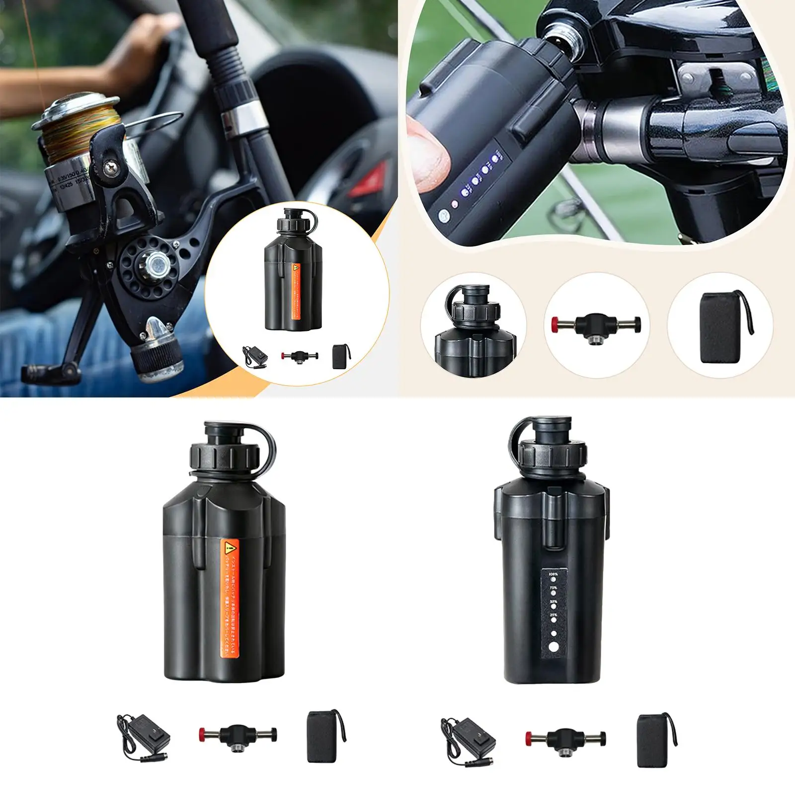 Elektrische Angelradrolle, Batterieersatz, professionell, tragbar, hohe Leistung, 3500 mAh, für 500jp 9000Serie 300MJ 601