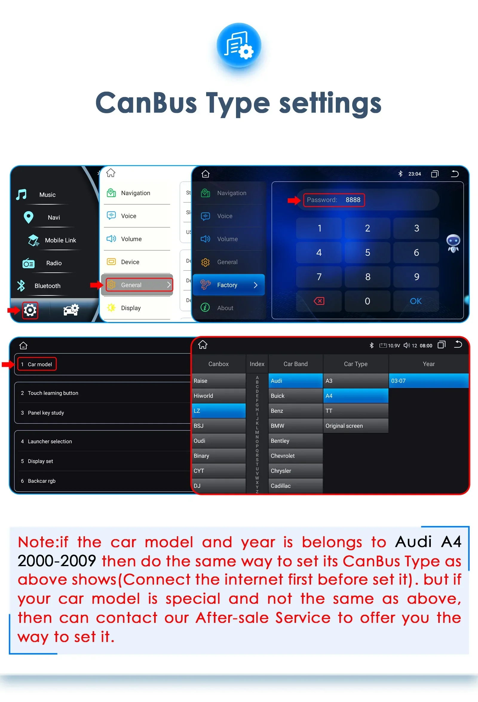 Hizpo CarPlay Android 14 Auto Radio for For Audi A4 B6 B7 S4 RS4 1999-2008 Seat Exeo 4G Car Multimedia GPS 2din Autoradio System