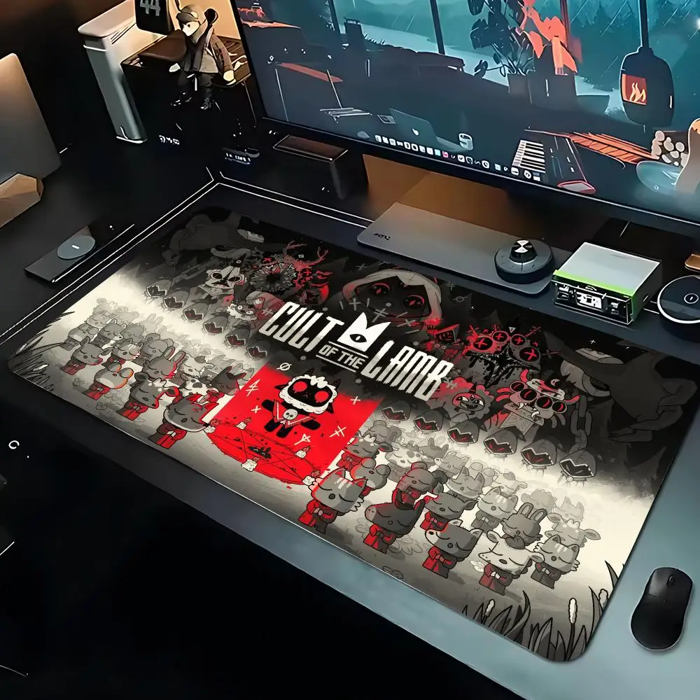 Cult of the Lamb Mouse Pad Large Playmat Gaming Customized Mat XXL Size Gamer Office Mousepad Logo Desk Mat