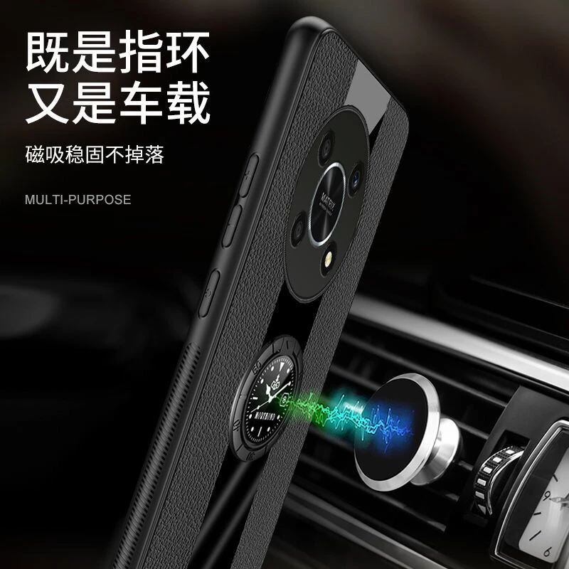For Huawei Nova Y90 Case Magnetic Holder Stand Phone Cover For Huawei Nova Y90 Housing Stylish Luxury Leather Shockproof Bumper