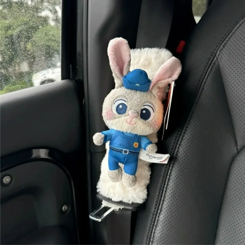 

Disney Zootopia Judy Nick Леопардовый офицер, автомобильный ремень безопасности, защита на плечо, мультяшная плюшевая кукла, защита от ударов, хорошие виды, милые