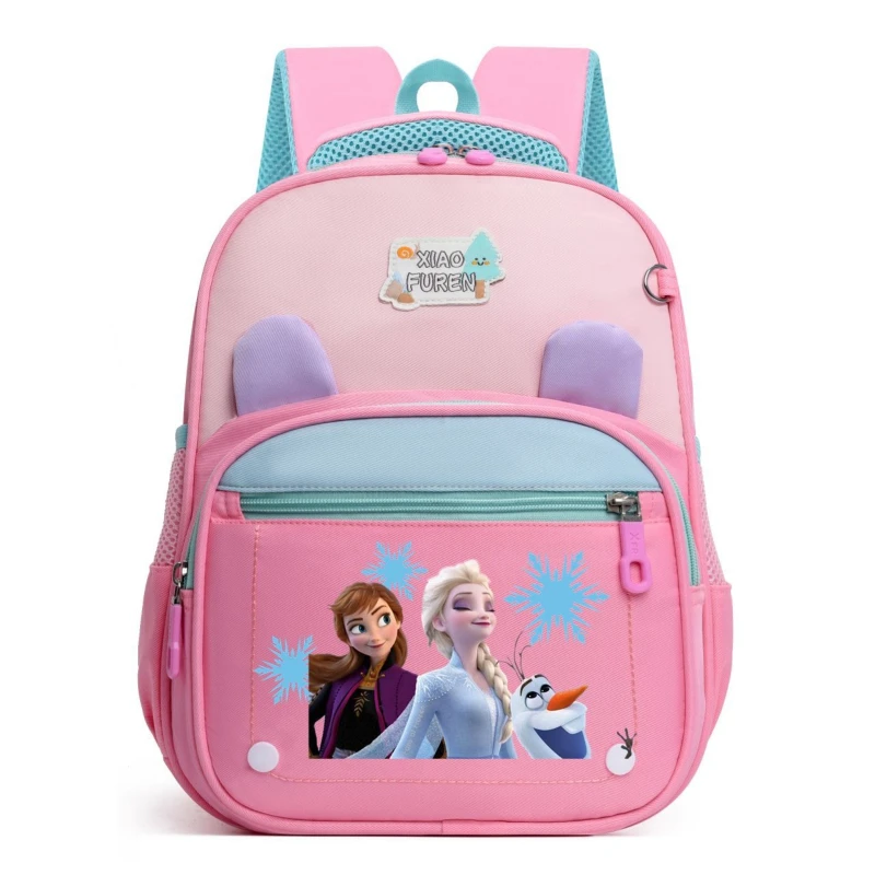 エルサ プリンセス キッズ バックパック、アナと雪の女王 軽量スクールバッグ かわいい学生リュックサック