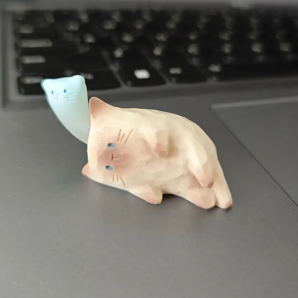 صندوق أعمى بمزاج القطط من مينيسو - ديكور لطيف لسطح المكتب للحيوانات الأليفة، زخرفة كرتونية، هدية عيد ميلاد ولعبة قابلة للجمع #4