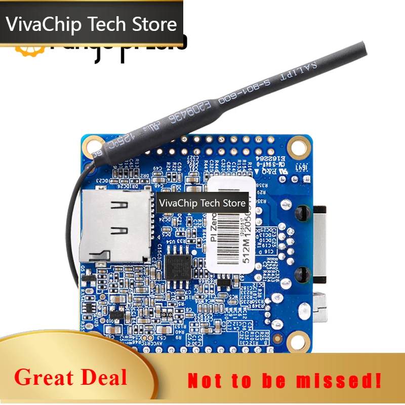 VivaChip TechOrange Pi Zero 512MB RAM DDR3 Single Board Computer Allwinner H3 Run Android Ubuntu Debian WiFi SPI Flash USB OTG M