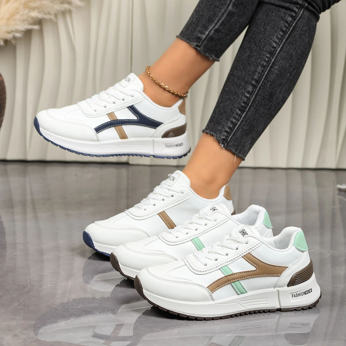 Sneakers Women New Sports Shoes Women's Small White Shoes Fashion Comfort Sneakers All-match Lightweight Casual Running Shoes
