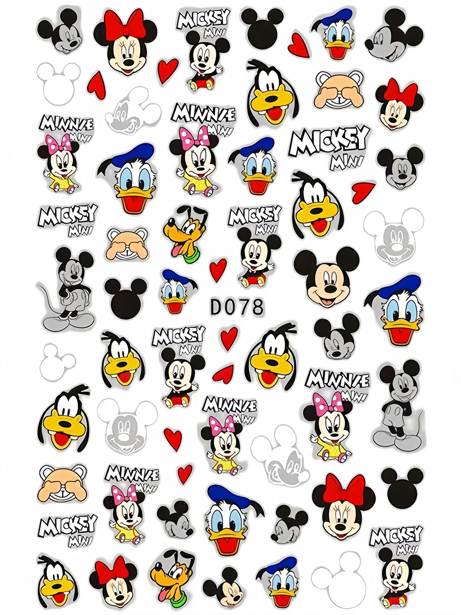 1 Uds. Lindo Mickey Minnie Pato Donald animación decoración pegatinas de dibujos animados Disney animación Lilo & Stitch pegatinas para cuaderno