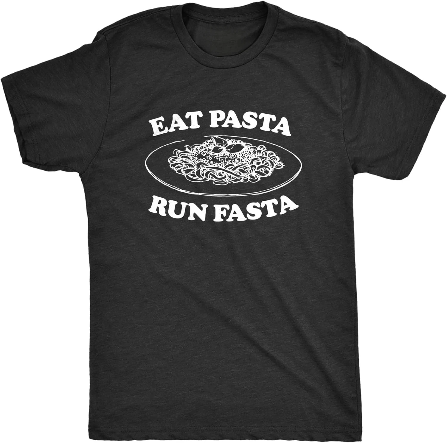 Funny Workout Fitness Top Italian Pride Sayings Mens Eat Pasta Run Fasta Tshirt