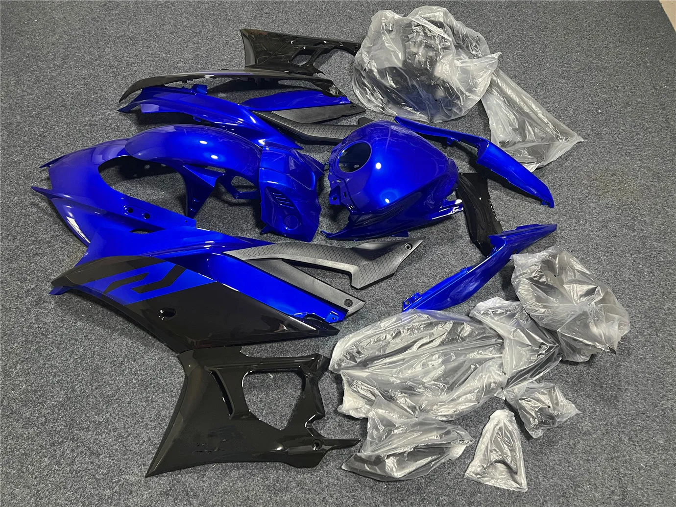 Motorcycle Fairing Set Suitable for Yamaha R3 19-23 Years R25 2020 2021 2022 2023 Body fairing Blue Black