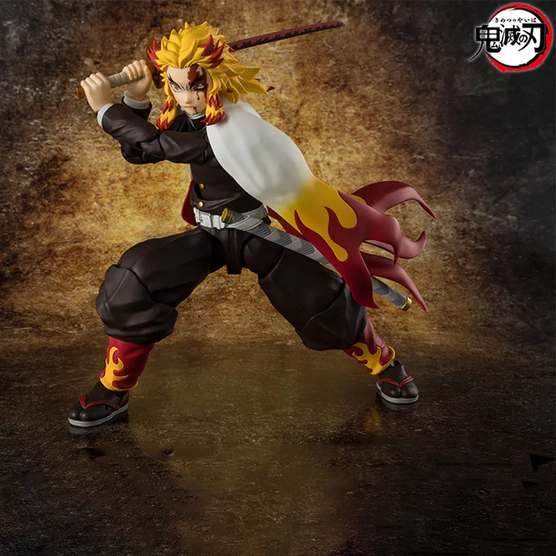 الصندوق الأصلي بانداي SHF شيطان القاتل كيوجورو رينجوكو مجموعة الشكل النهائي أطقم منمذجة أنيمي لعبة الحركة الكاملة هدايا للأطفال في صدمة #3
