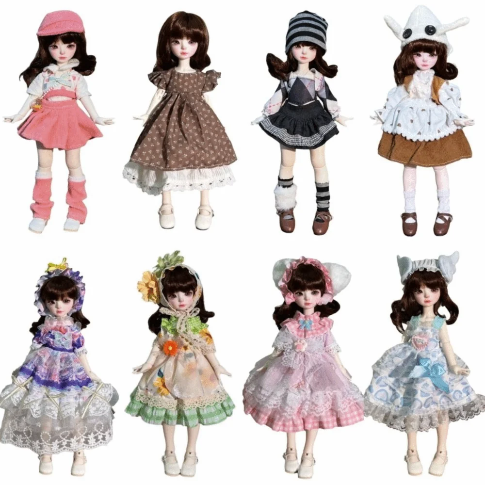 Roupas bjd de tamanho 30cm, escala 1/6, boneca estilo meninas, roupa de troca, design de saia, roupa casual, saia lolita, projetos diy