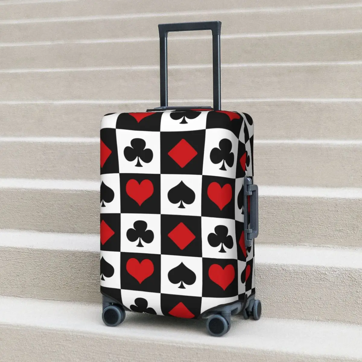 

Playing Card Suitcase Cover Protection Elastic Travel Luggage Protector Covers for 18-32 Inch