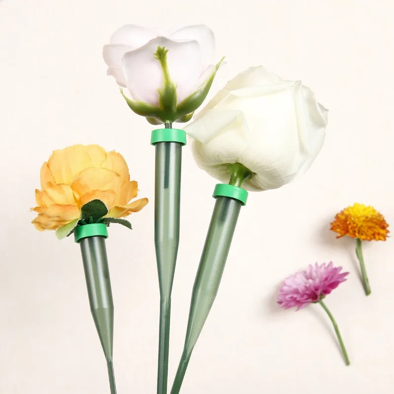 Latest Models 60 PCS Floral Water Tubes with Rubber Caps Fresh Flower Water Tubes for Garden Bouquet Stem Supplies Florist