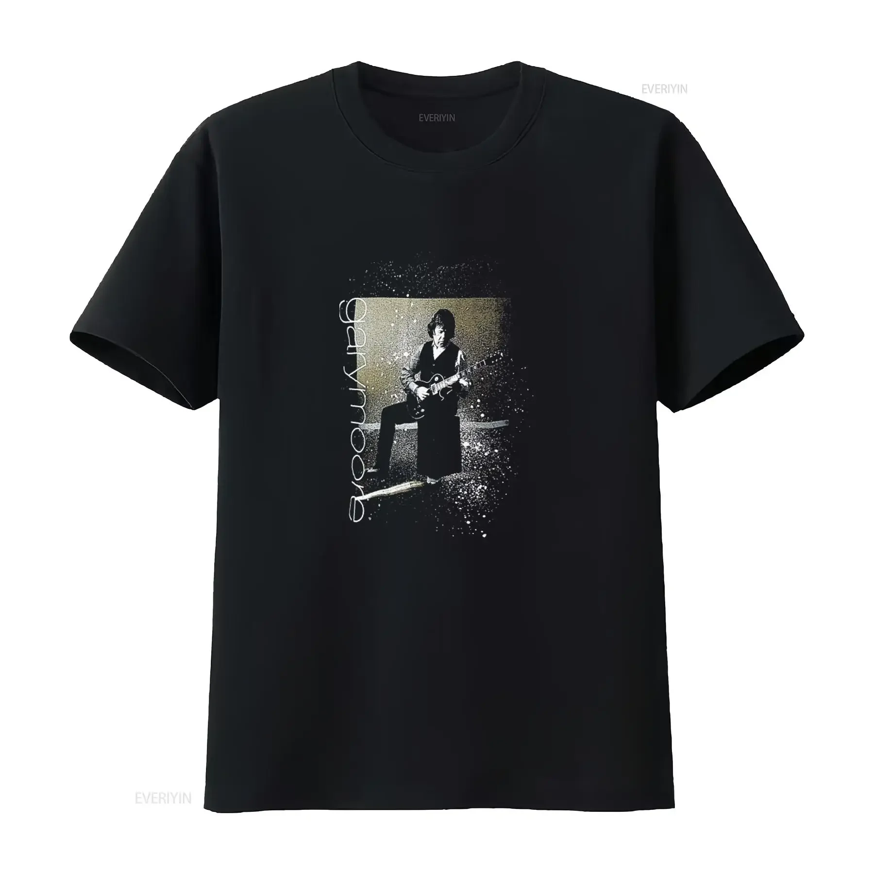 Gary Moore Europe 2007 Tour Band T Shirt Size S Rare European Concert Black vintage Washed Comfortable Unisex Slightly homme