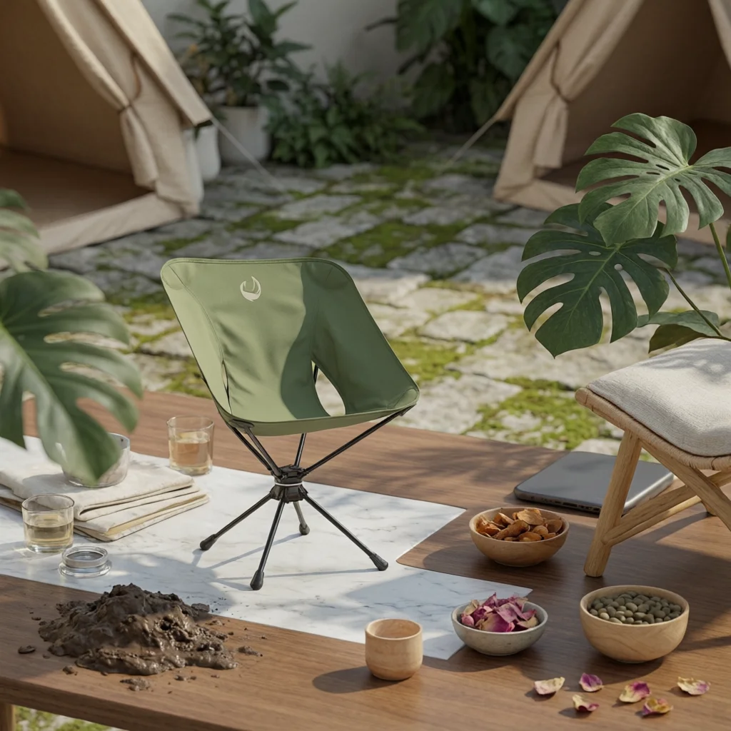 Outdoor Adventure Degree - Lightweight Folding Camp Chair Square Seat