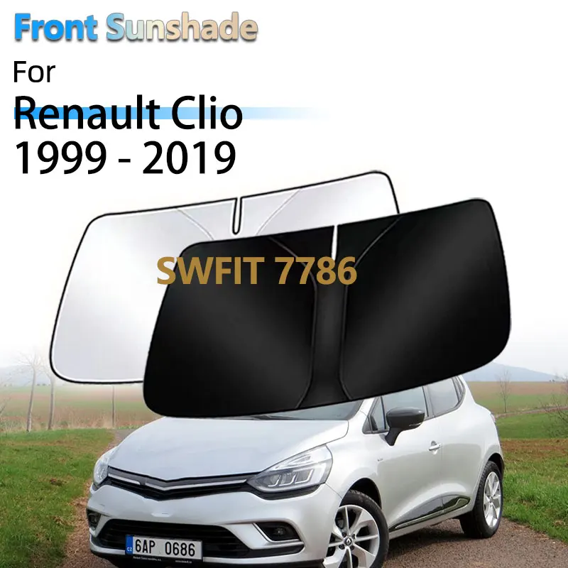 

Front Sunshade Window For Renault Clio 4 3 2 1999 - 2019 Lutecia Euro Symbol Accessories Sun Heat Insulation Sun Protection UV