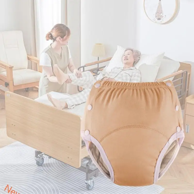 Adult Cloth Diaper Pant Reusable Washable Incontinence Underwear High Absorbency