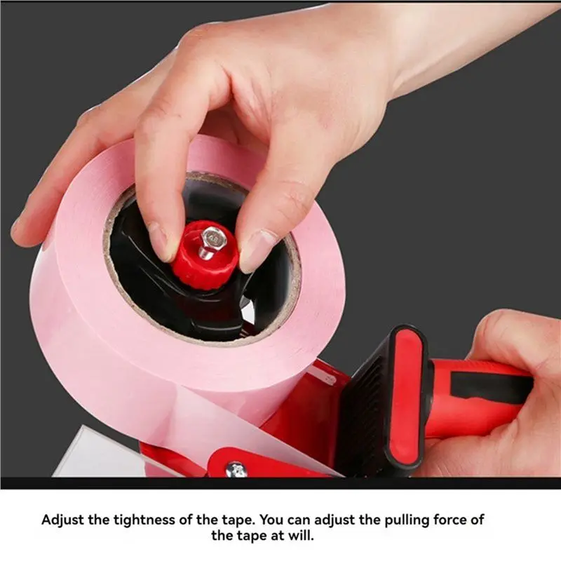 B84B-2X Packing Tape Dispenser, Heavy Duty Packaging Tape Clear Adhesive Tape Dispenser For Carton Sealing, Moving, Shipping