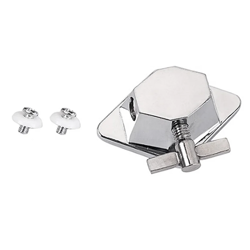 

AEF6-3Pcs Chrome Floor Leg Bracket Connection Base Drum Set Parts Accessories Musical Instrument Accessories